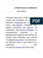 Resumen y Critica de La Novela El Curioso Incidente Del Perro A Medianoche