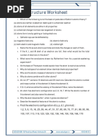 Atomic Structure Worksheet