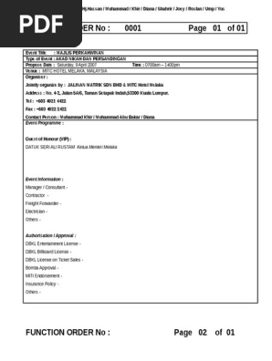 01 Event Order Rasbuilder  PDF  Southeast Asian Cuisine  Cuisine