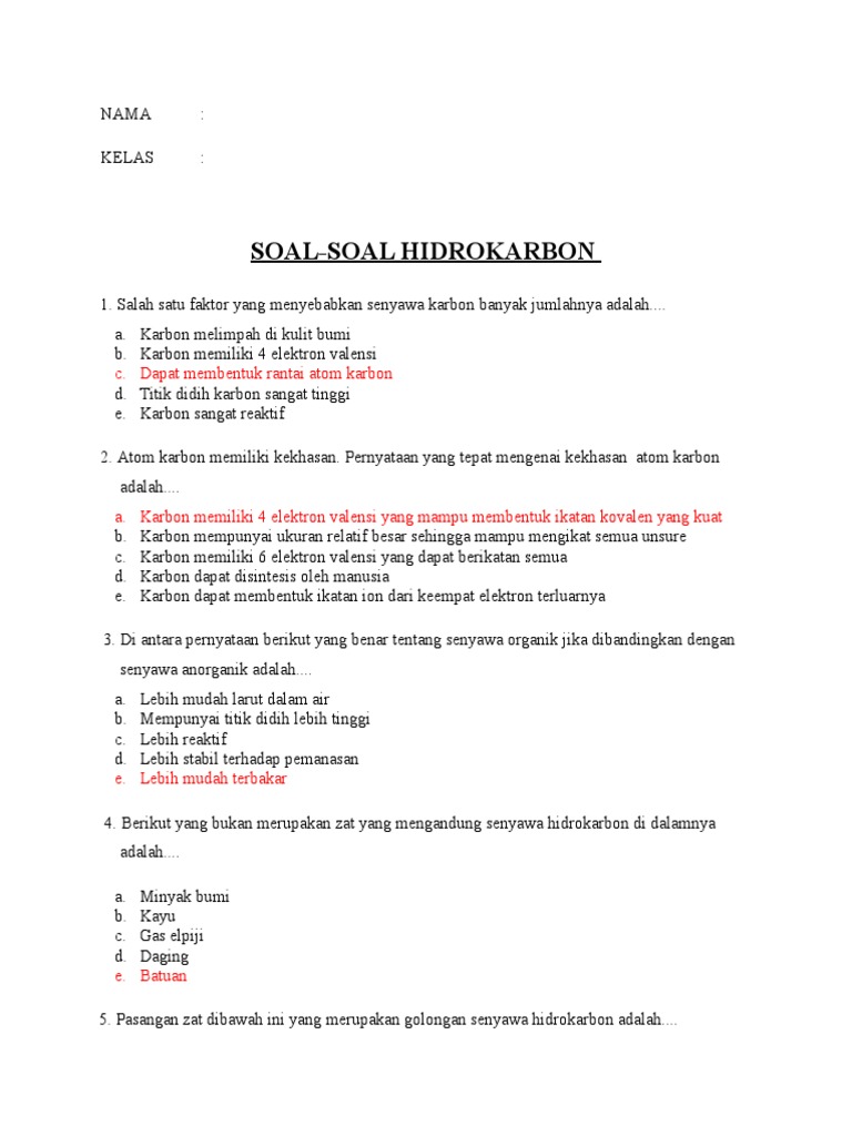 Printttt Hidrorbon Jawaban