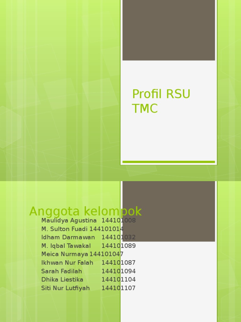 Profil RSU TMC Tasikmalaya | PDF