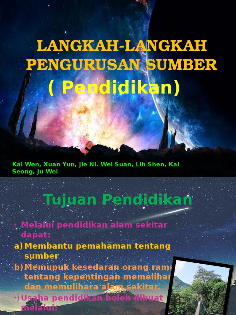 Langkah-langkah Pengurusan Sumber