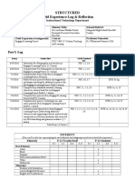 structured field experience log summer 2016