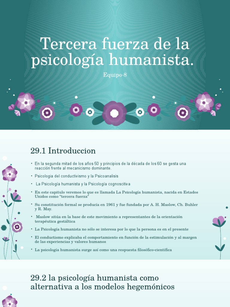 Tercerafuerzadelapsicologíahumanista3 Psicología