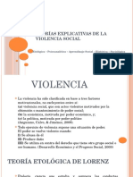 Teorías Explicativas de La Violencia Social
