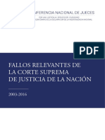 Fallos Relevantes de la CSJN entre los años 2003 a 2016