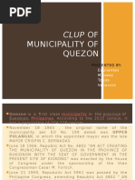 Clup OF MUNICIPALITY OF QUEZON