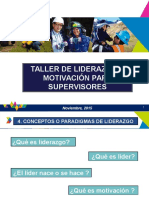 Taller Liderazgo Motivación Supervisores