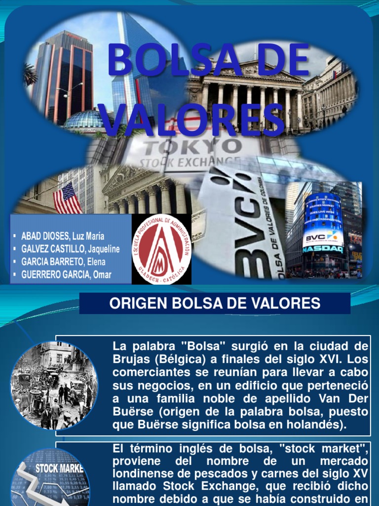 Origen y evolución de la bolsa de valores | PDF | Bolsa | Instituciones ...