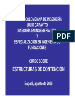 Estructuras de Contención Presentación