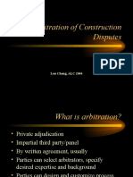 Arbitration of Construction Disputes: Lou Chang, ALC 2004