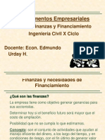 Finanzas y Financiamiento