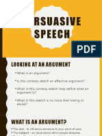 Persuasive Speech