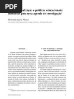 Afonso - 2003 - Estado, Globalização e Políticas Educacionais Elementos Para Uma Agenda de Investigação