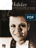 Billie Holiday - (Book) Original Keys For Singers