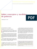 Sobre Conceptos y Medidas de Pobreza - Amartya Sen