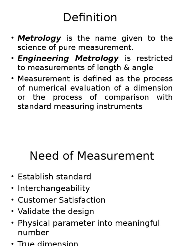 Overview of Measurement Methods in Metrology | PDF | Accuracy And ...