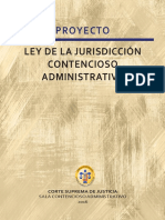 Proyecto de ley de la Juridiccion Contencioso administrativo