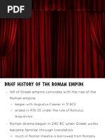 Roman Theatre Presentation