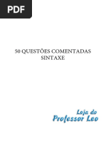 Questões Comentadas Sintaxe - Email