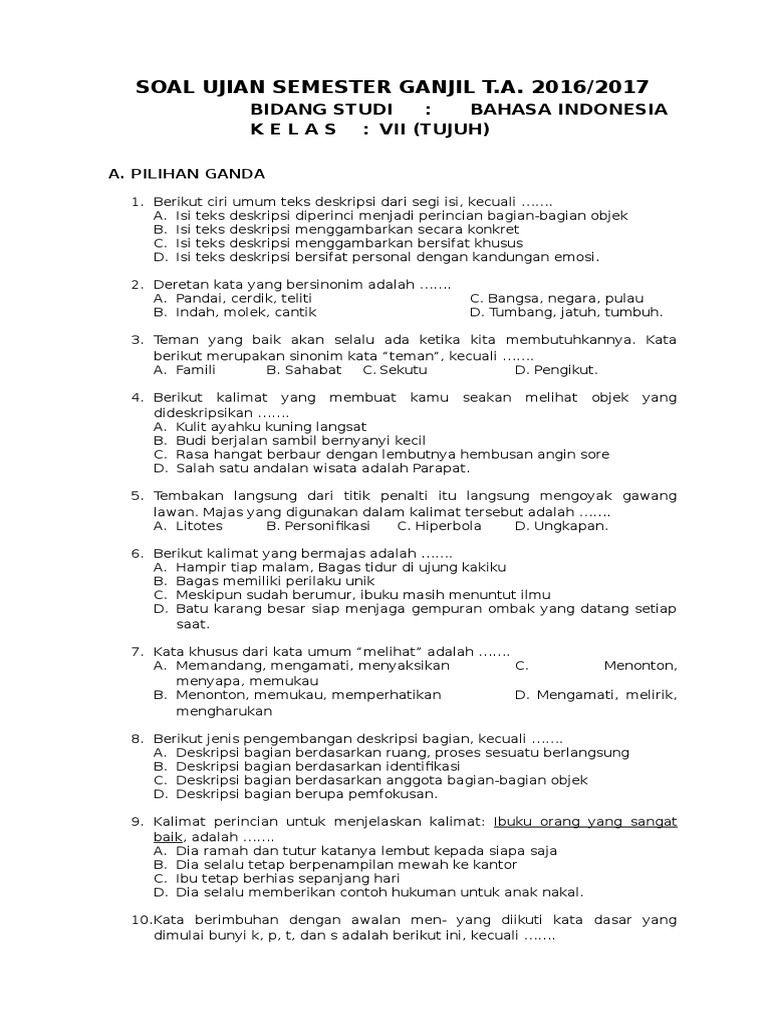 Soal Si Ibu Pdf