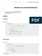 Programozási Tételek Java Megvalósításban