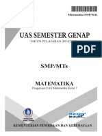 Soal Pengayaan UAS Matematika Kelas 7 Semester Genap 2015 PDF