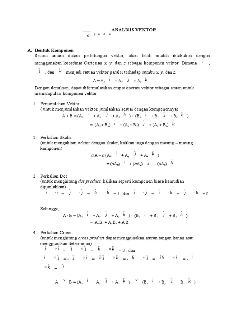 Analisis Vektor