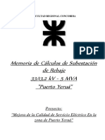 1.1.1 - Memoria de Calculos de SET Puerto Yeruá