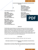 Portable Hardness Test Technology for Assessing Titanium Weld