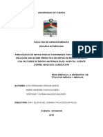 Prevalencia de Sepsis Precoz Confirmada Por Hemocultivo y Relación Con Score Predictivo de Sepsis en Recién Nacidos Con Factores de Riesgo Maternos en El Hospital Vicente Corral Moscoso, Cuenca 2014