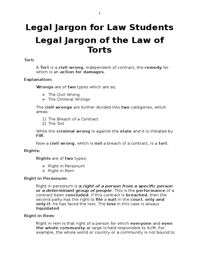 Understanding Torts: Key Legal Concepts | PDF | Defamation | Tort