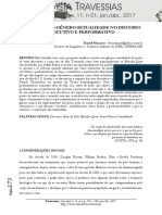 A Tríade Sexo-gênero-sexualidade No Discurso Elocutivo e Performativo - DANIEL MAZZARO - Revista Travessias 2017