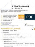 Sesion 01 - TÉCNICAS DE PROGRAMACIÓN ORIENTADO A OBJETOS PDF