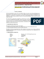 MEMORIA DESCRIPTIVA ARQ. - Santa Rosa