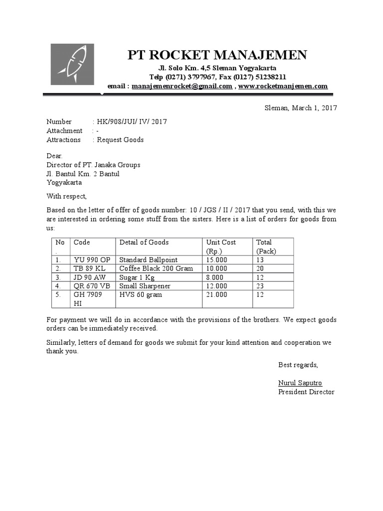 Contoh Singkatan Dalam Surat