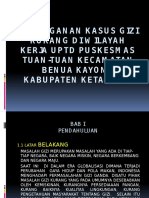 Penanganan Kasus Gizi Kurang Di Wilayah Kerja Uptd