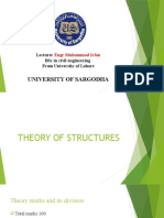 Theory of Structures Lecturer's Syllabus