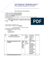 Model Fisa Formare Continua