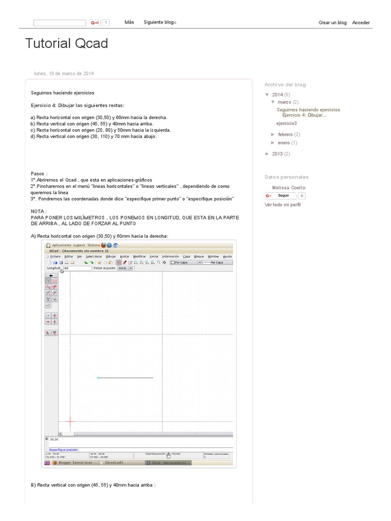Tutorial Qcad PDF Science
