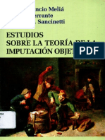 Cancio Melia, m., Ferrante, m., y Sancinetti m. - Estudios Sobre La Teoria de La Imputacion Objetiva