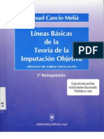 Cancio Melia, Manuel - Lineas Basicas de La Teoria de La Imputacion Objetiva