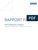 Cryptographie Classique