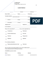 Client Information Form