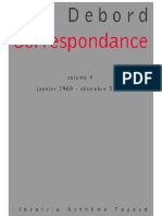 Debord - Correspondance Volume 4 (Janvier 1969 - Décembre 1972)