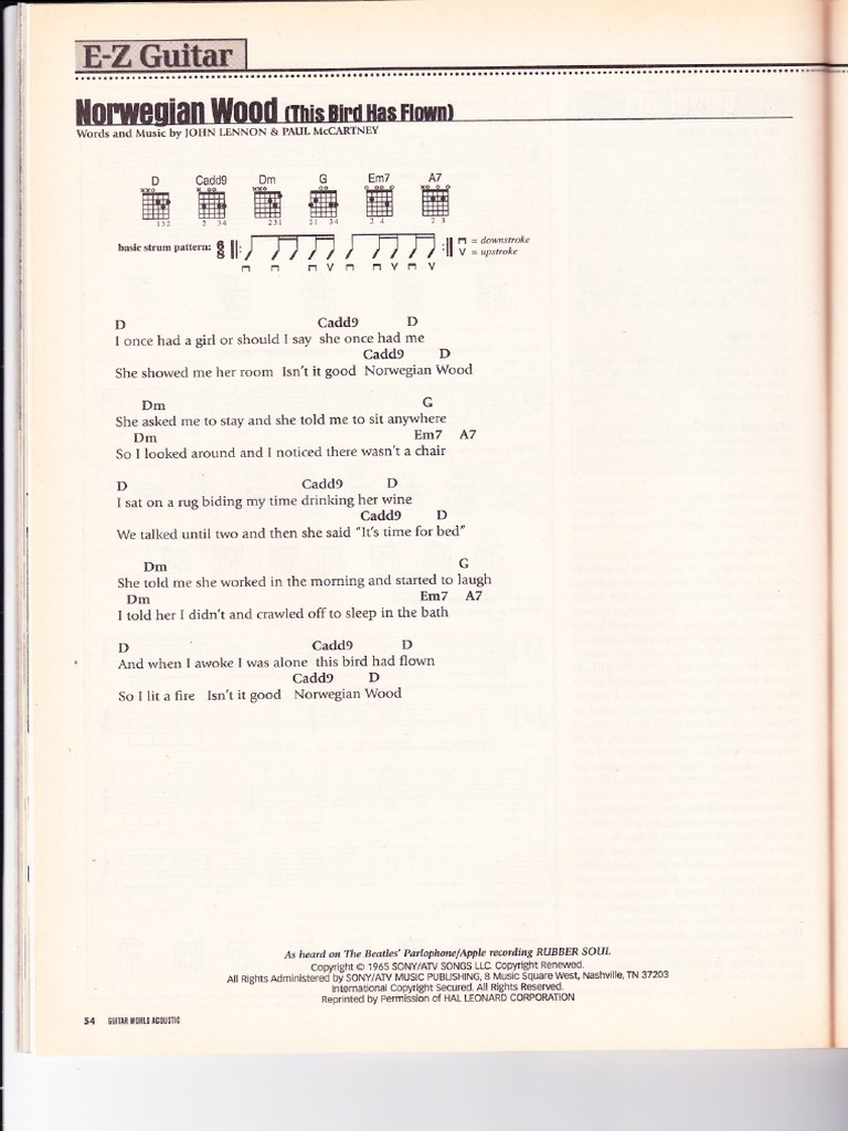 Norwegian Wood - The Beatles | PDF | Ringo Starr | George Harrison