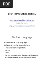 Brief Introduction HTML5: John - Woodward@cs - Stir.ac - Uk