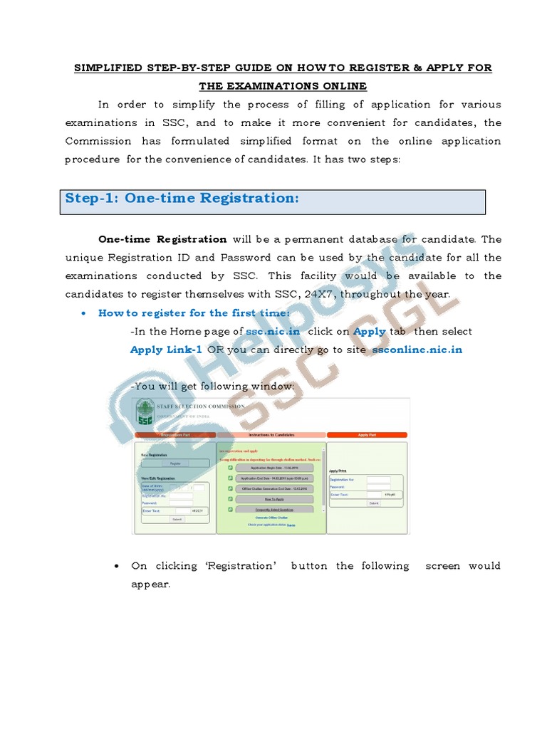 SSC Online Registration Guide | PDF | Online And Offline | Computing