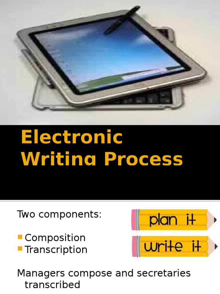 Electronic Writing Process 4 PDF Computing Digital Technology