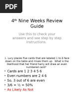 4th Nine Weeks Review Guide 2017